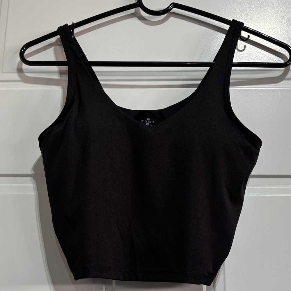 TARA The Gym People Long line,v-neck removable pads shelf bra,full coverage